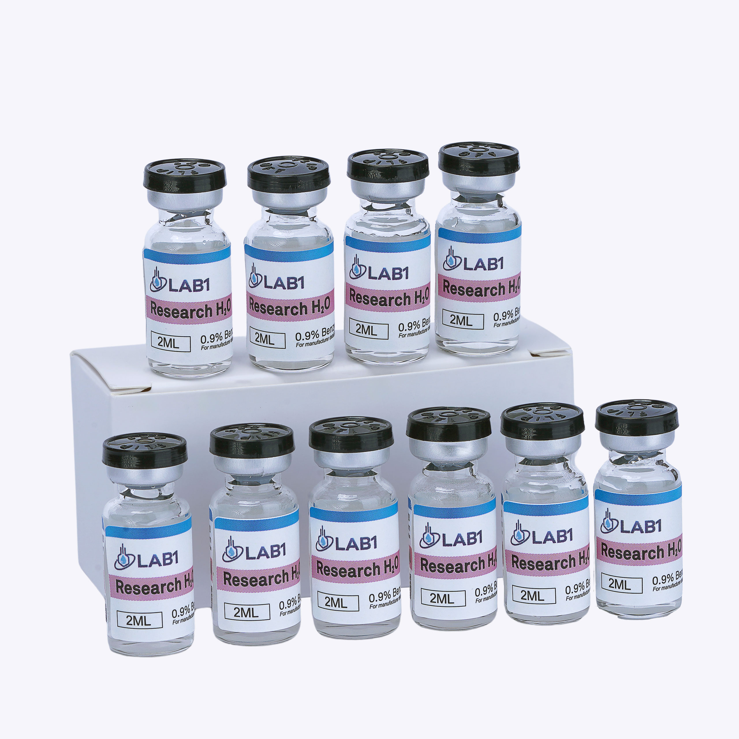LAB1 Research H2O | 2ml / 10 Pack Glass Vials