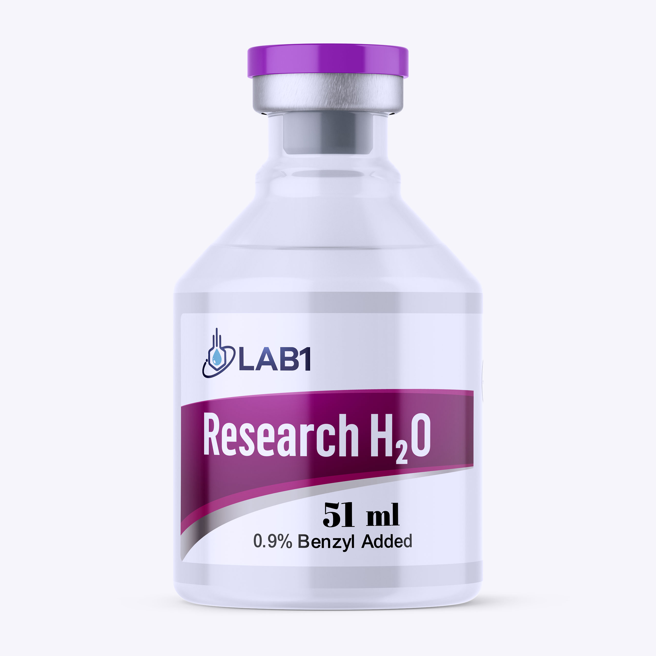LAB1 Research H2O 0.9% Benzyl Alcohol | 51ml Plastic Vial